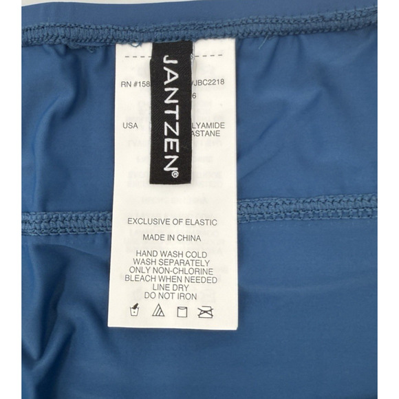 Jantzen Swim Skirt Women's Size 16 Rockin Moroccan Blue New Side Split Cover Up - Picture 4 of 5